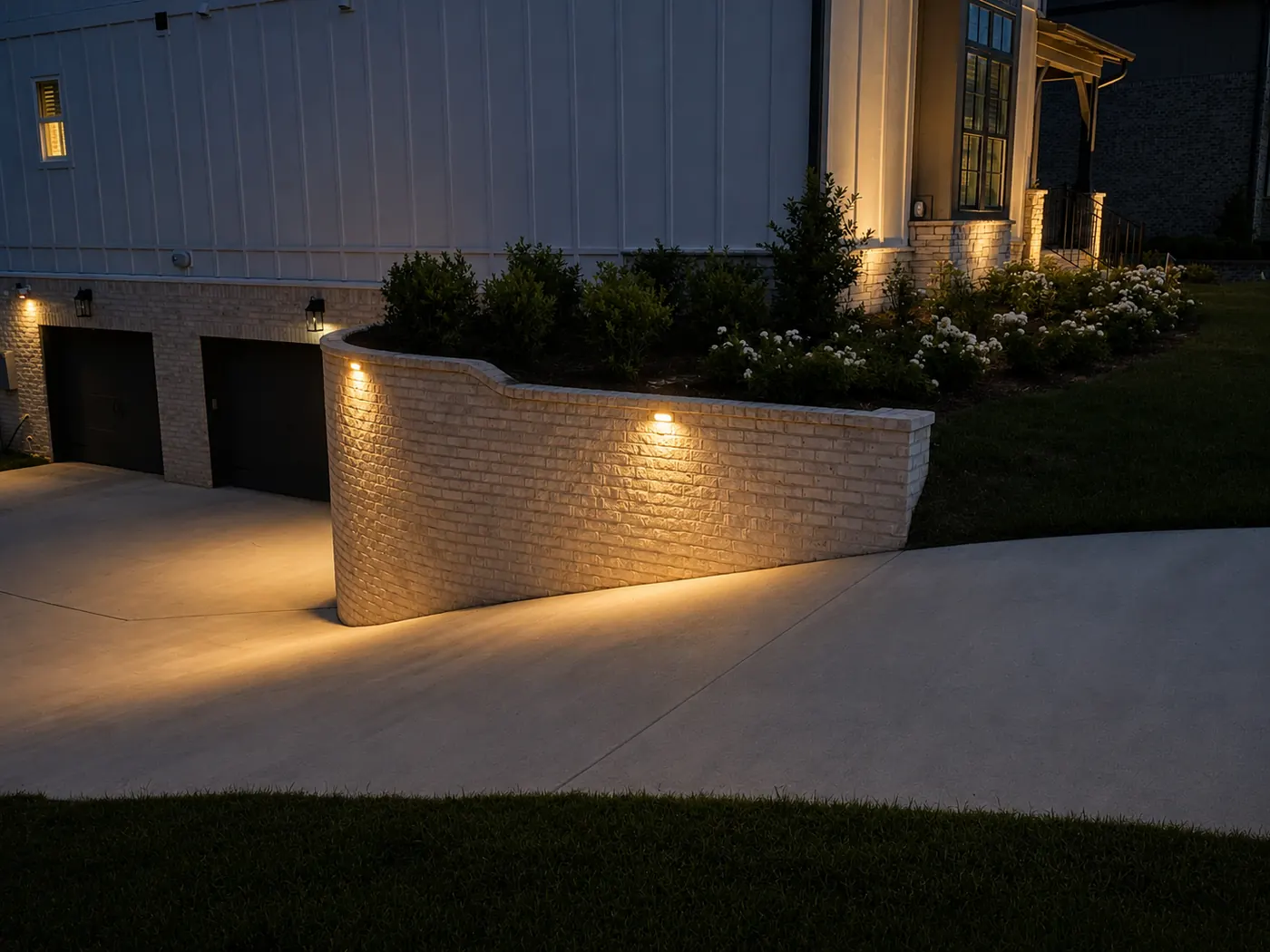 Driveway wall and garage lighting Alabama