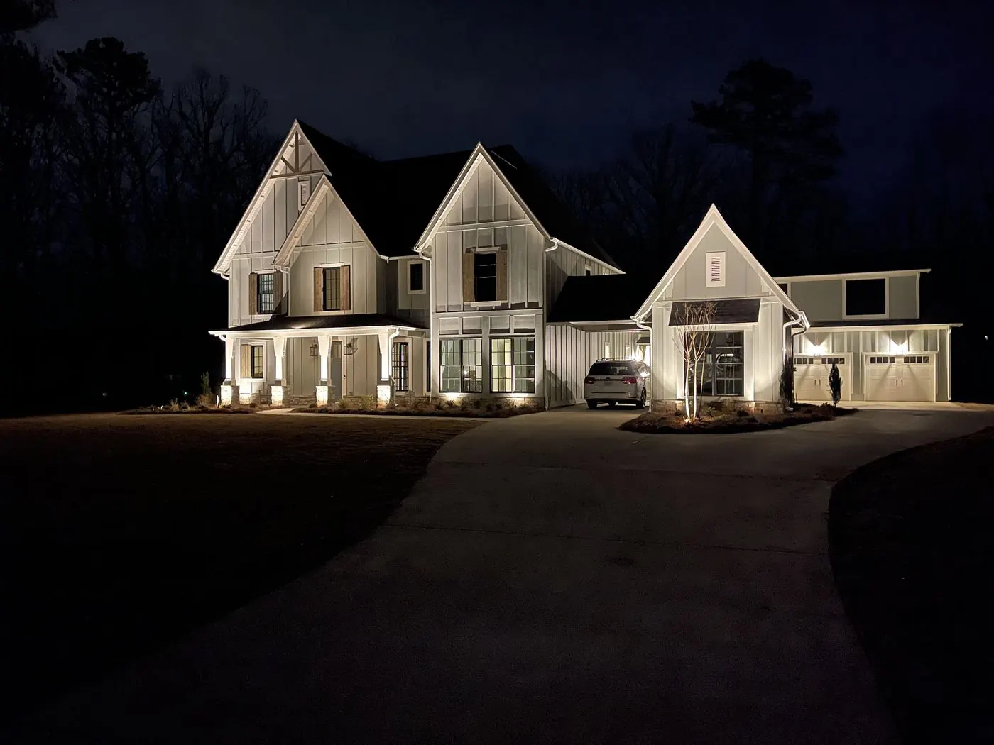 Landscape lighting project